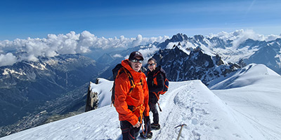 Initiation alpinisme à la Pointe Lachenal 3613m